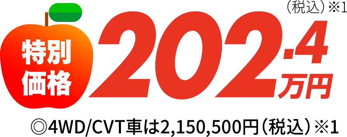 特別価格202.4万円