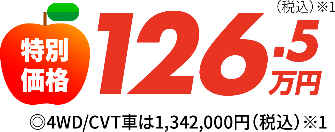 特別価格126.5万円