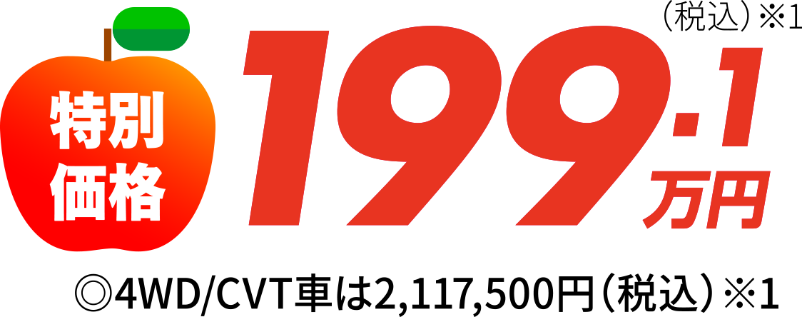 特別価格199.1万円
