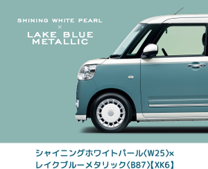 シャイニングホワイトパール〈W25〉×レイクブルーメタリック〈B87〉【XK6】